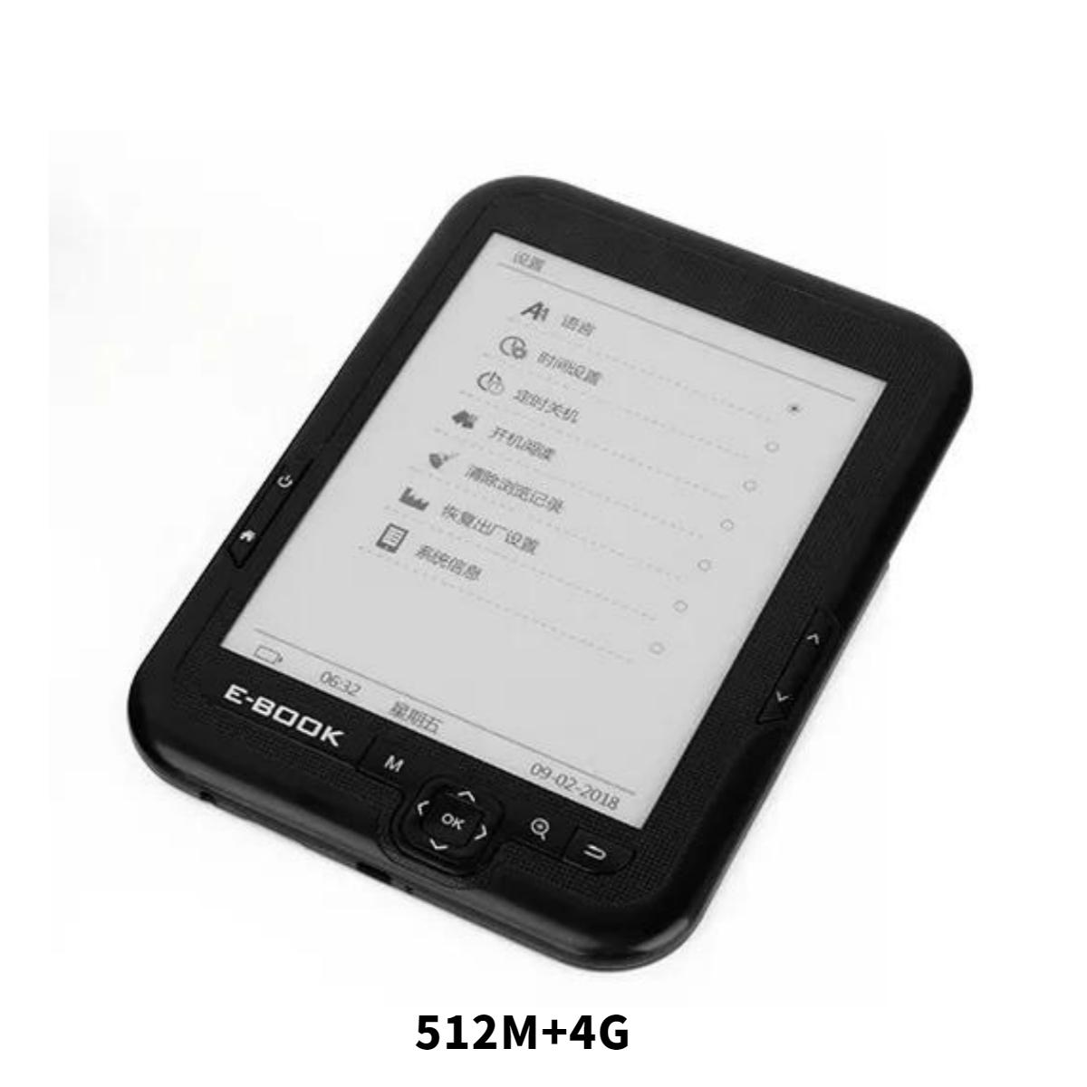 Устройство для чтения электронных книг с 6-дюймовым экраном E-Ink 512M+4GB
Устройство для чтения электронных книг с 6-дюймовым экраном E-Ink 512M+4GB