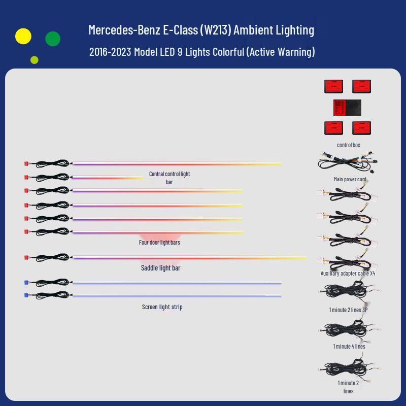 Mercedes-Benz E-Class (W213) 2016-2023 Ambient Car Light
Mercedes-Benz E-Class (W213) 2016-2023 Ambient Car Light