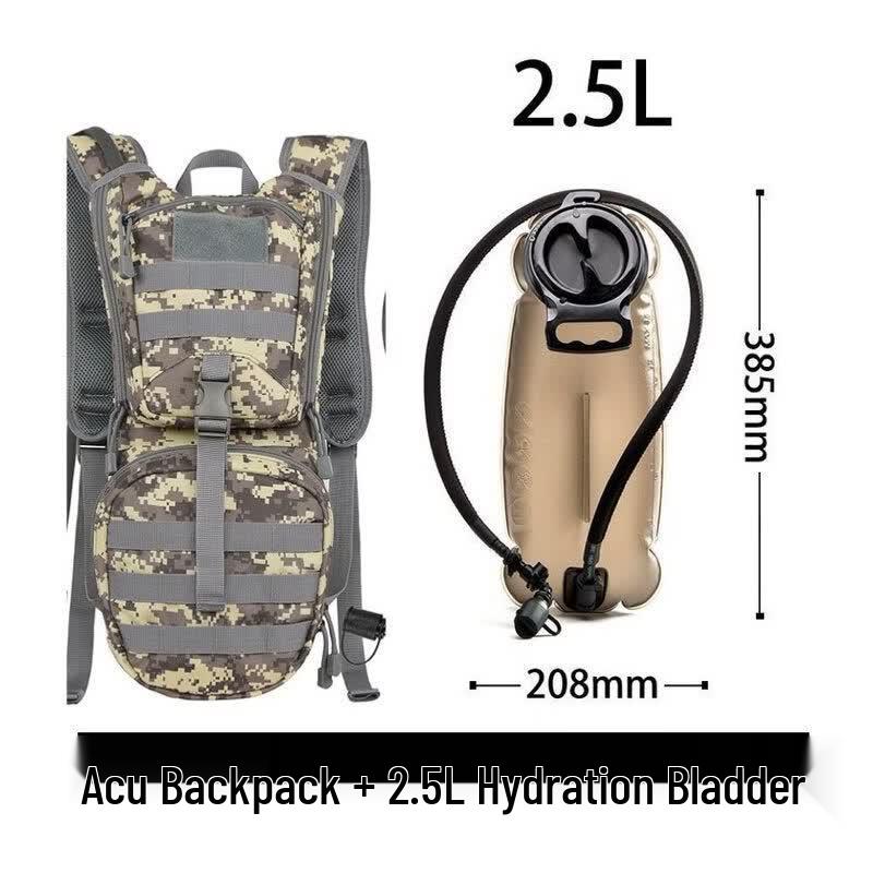 Outdoor 2.5L Hydration Backpack with ACU Camo
Outdoor 2.5L Hydration Backpack with ACU Camo