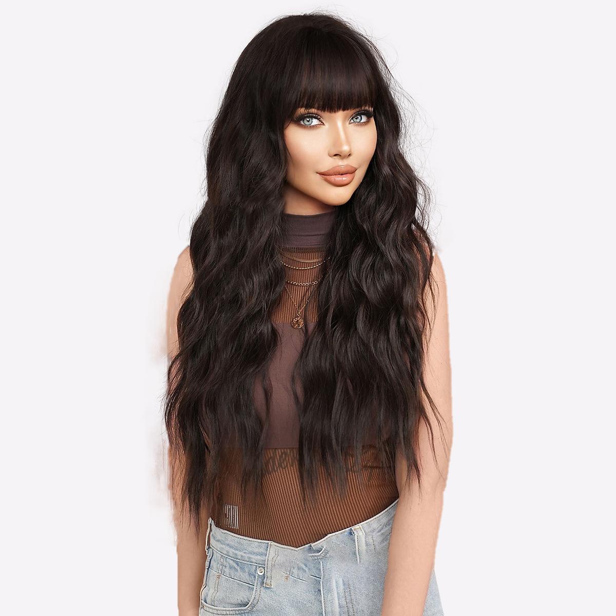 Парик Jet Black 30 Loose Waves - термостойкий синтетический передний накладной волос HD с прямой челкой для естественного вида 76cm 30 Inch чёрный
Парик Jet Black 30 Loose Waves - термостойкий синтетический передний накладной волос HD с прямой челкой для естественного вида 76cm 30 Inch чёрный