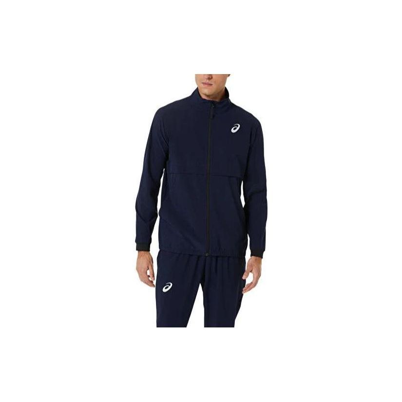 Asics Stand Collar Zip-Up Logo Print Slim Fit Long Sleeve Jacket Men tops Navy-Blue 2041A249-400
Asics Stand Collar Zip-Up Logo Print Slim Fit Long Sleeve Jacket Men tops Navy-Blue 2041A249-400