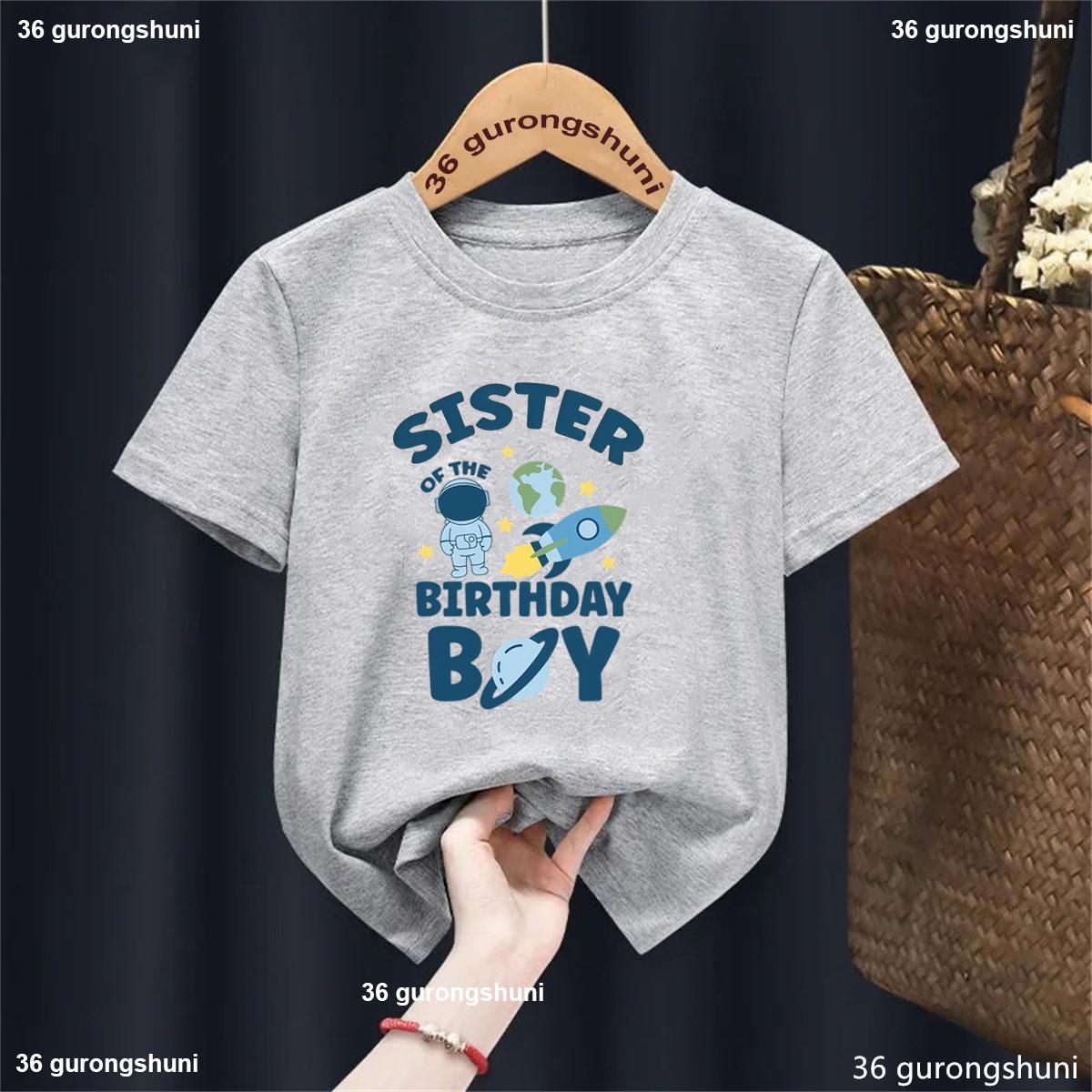 Astronaut Birthday Boys T-Shirt Funny Family Sister/Brother Tshirt Astronaut Birthday Theme Clothing Tshirt Kid Short Sleeve Top 100
Astronaut Birthday Boys T-Shirt Funny Family Sister/Brother Tshirt Astronaut Birthday Theme Clothing Tshirt Kid Short Sleeve Top 100