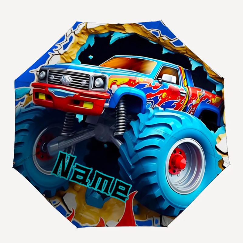1pc Monster Truck Adventure Custom Name Automatic Folding Umbrella, Durable Plastic & Iron, Lightweight for Outdoor Daily Use S1230067
1pc Monster Truck Adventure Custom Name Automatic Folding Umbrella, Durable Plastic & Iron, Lightweight for Outdoor Daily Use S1230067