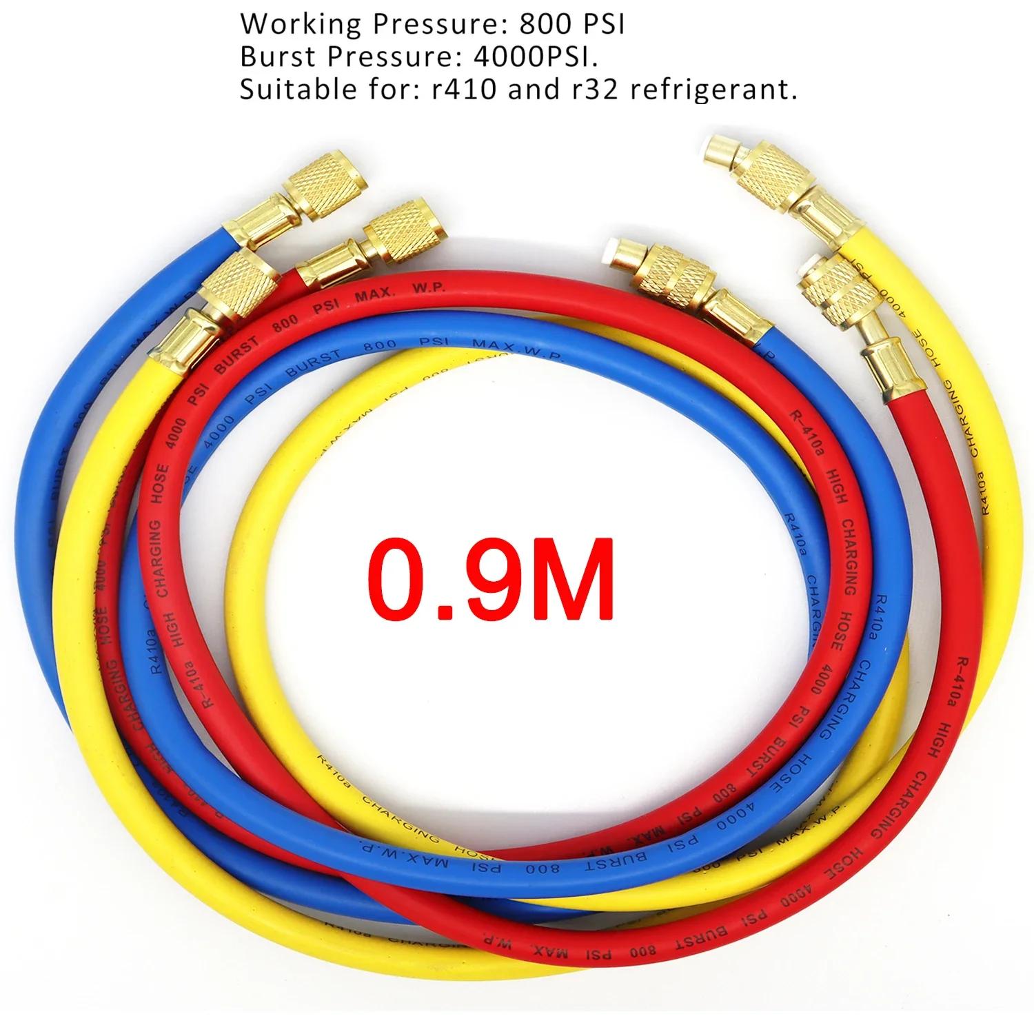 4000psi R410A 1,5 м/1,2 м/0,9 м Шланг для хладагента для кондиционирования воздуха Подходит для R410A 3-ходовые шланги для заправки кондиционера Трубка 1/4 резьба 5/16 дюйма
4000psi R410A 1,5 м/1,2 м/0,9 м Шланг для хладагента для кондиционирования воздуха Подходит для R410A 3-ходовые шланги для заправки кондиционера Трубка 1/4 резьба 5/16 дюйма