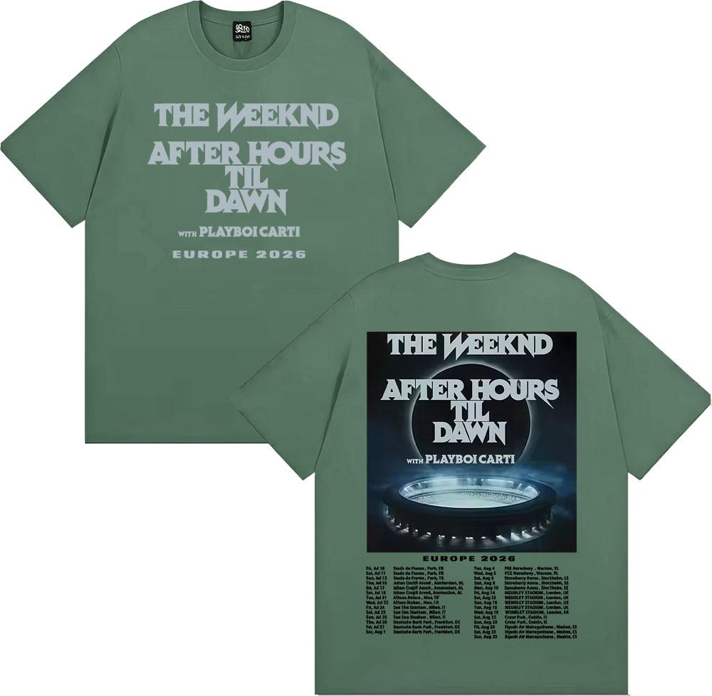 The Weeknd After Hours Til Dawn Європа 2026 Футболки Чоловіки Жінки Мода Хіп-Хоп Стиль Футболка Вінтаж Повсякденна Футболка з Коротким Рукавом 4XL
The Weeknd After Hours Til Dawn Європа 2026 Футболки Чоловіки Жінки Мода Хіп-Хоп Стиль Футболка Вінтаж Повсякденна Футболка з Коротким Рукавом 4XL