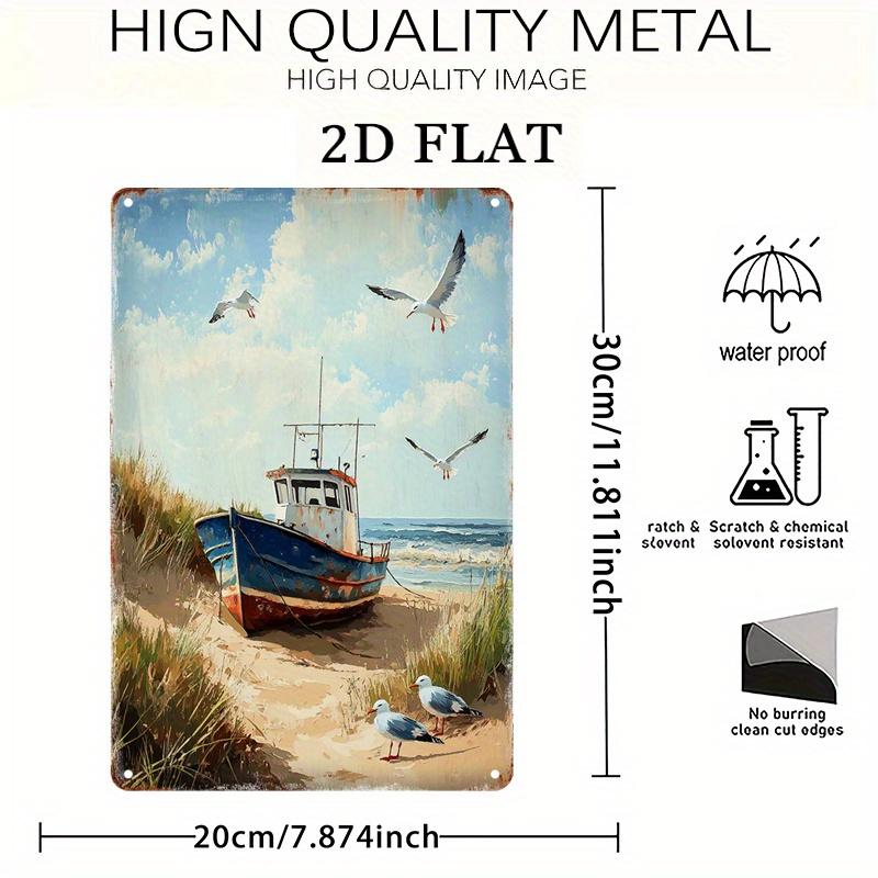 Vintage Nautical Boat Metal Wall Sign xcm Rustic Ocean Wave Decor Iron Plaque for Home Garage Farmhouse 20x30cm(7.8x11.8inch)
Vintage Nautical Boat Metal Wall Sign xcm Rustic Ocean Wave Decor Iron Plaque for Home Garage Farmhouse 20x30cm(7.8x11.8inch)