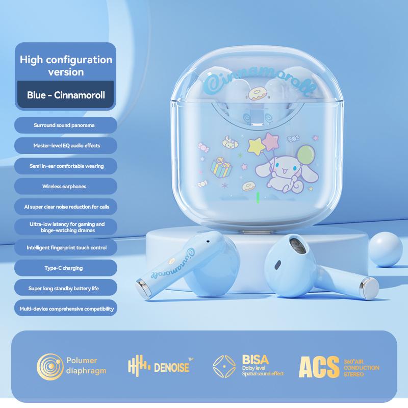 EBL19 Tws Wireless Bluetooth Headset Transparent Case Cute Hello Kitty Design Stereo Sound Earphones for All Smartphones
EBL19 Tws Wireless Bluetooth Headset Transparent Case Cute Hello Kitty Design Stereo Sound Earphones for All Smartphones