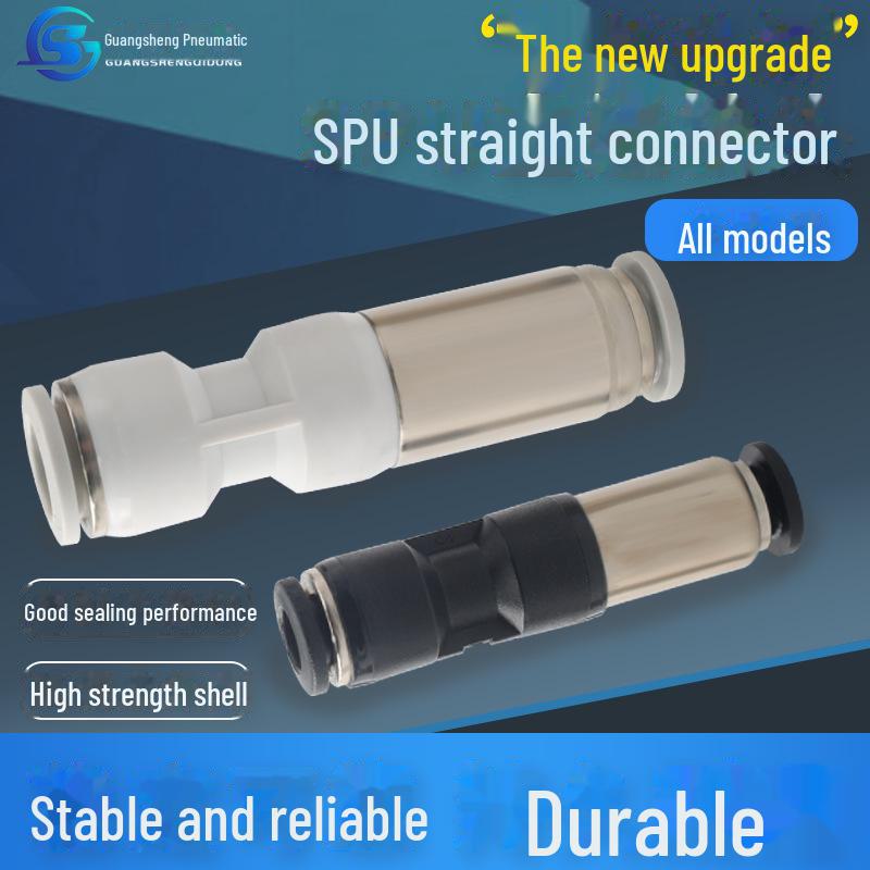 SPU односторонний резьбовой быстроразъемный соединитель для трахеи и газовый обратный клапан (4/6/8/10/12 мм) SPU-04 Black
SPU односторонний резьбовой быстроразъемный соединитель для трахеи и газовый обратный клапан (4/6/8/10/12 мм) SPU-04 Black