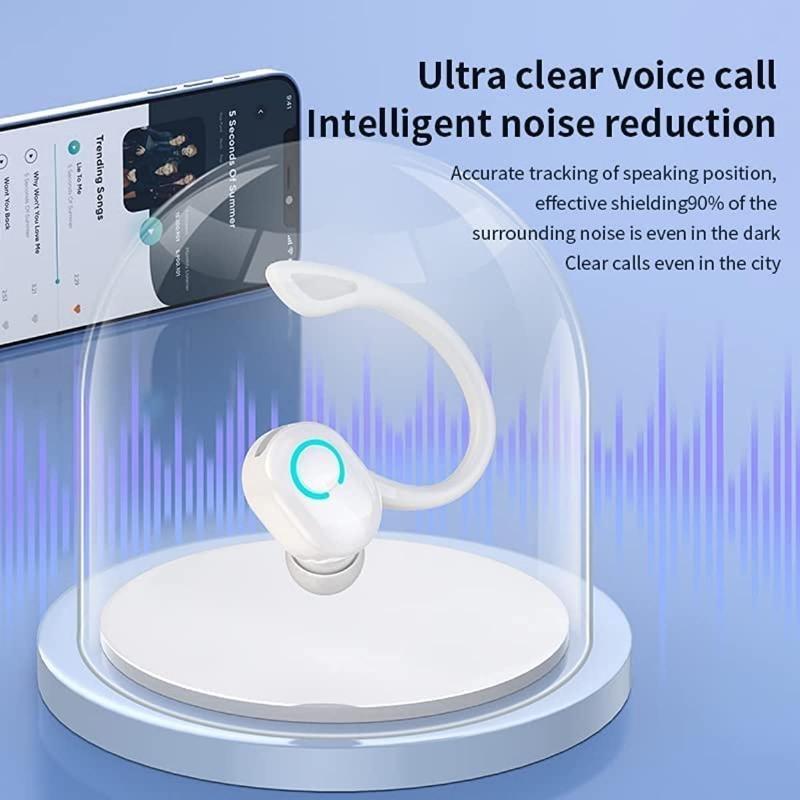 Bluetooth-гарнітура V5 2 Бездротовий навушник з мікрофоном з шумозаглушенням Водонепроникна гарнітура hands-free для спорту для бізнесу, офісу, водіння 1PCS білий
Bluetooth-гарнітура V5 2 Бездротовий навушник з мікрофоном з шумозаглушенням Водонепроникна гарнітура hands-free для спорту для бізнесу, офісу, водіння 1PCS білий