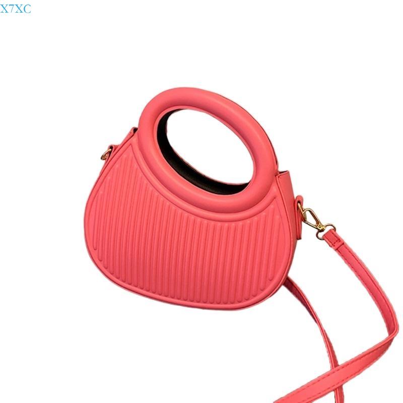 X7XC Women Half Moon Bag Trend Messengers Bag Crossbody Bag Color Shoulder Bag гарячі рожевого кольору
X7XC Women Half Moon Bag Trend Messengers Bag Crossbody Bag Color Shoulder Bag гарячі рожевого кольору