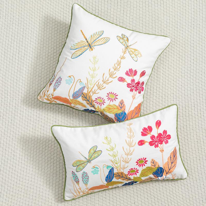 Square Plant Flower Embroidery Pillowcase Cotton Soft Natural Pastoral Style Cushion Cover for Living Room Sofa 1PC 30x50cm
Square Plant Flower Embroidery Pillowcase Cotton Soft Natural Pastoral Style Cushion Cover for Living Room Sofa 1PC 30x50cm
