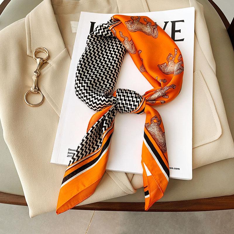 Imitation Silk Korean Style Fashion Square Scarf for Women Clavicle Decoration Small Scarf for Women Retro Simple Small Scarf Headband Tie Bag 70*70CM
Imitation Silk Korean Style Fashion Square Scarf for Women Clavicle Decoration Small Scarf for Women Retro Simple Small Scarf Headband Tie Bag 70*70CM