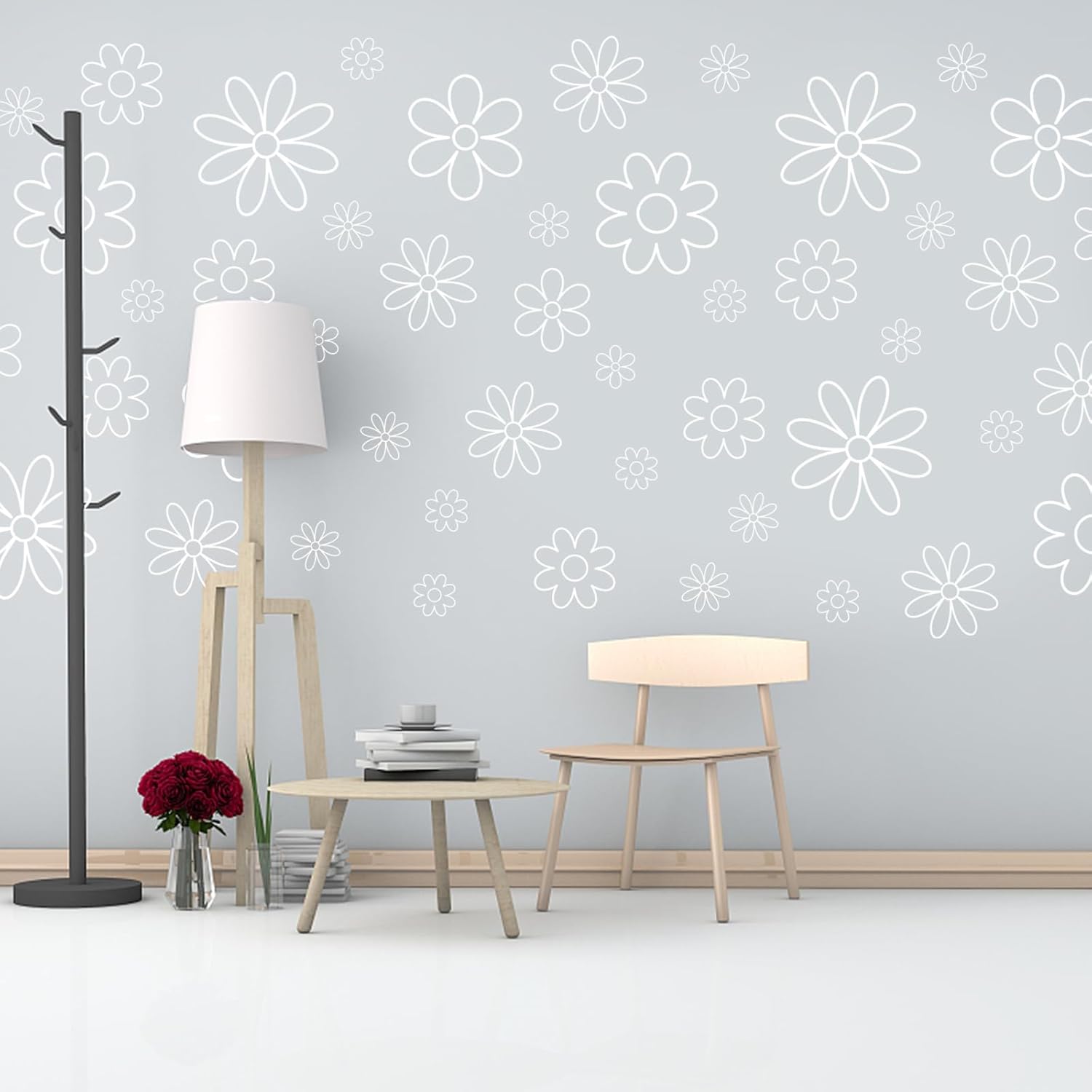PLIGREAT 2 листа белых линейных цветов настенные наклейки DIY Art Daisy Floral съемные виниловые наклейки на стену для спальни гостиной домашнего фона окна
PLIGREAT 2 листа белых линейных цветов настенные наклейки DIY Art Daisy Floral съемные виниловые наклейки на стену для спальни гостиной домашнего фона окна