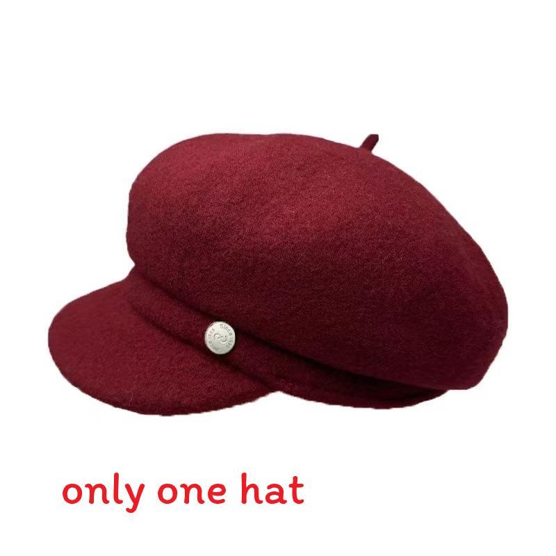 Wool Beret Hat For Women Autumn Winter Vintage Knit Warm Fashion Accessory Wine Red
Wool Beret Hat For Women Autumn Winter Vintage Knit Warm Fashion Accessory Wine Red