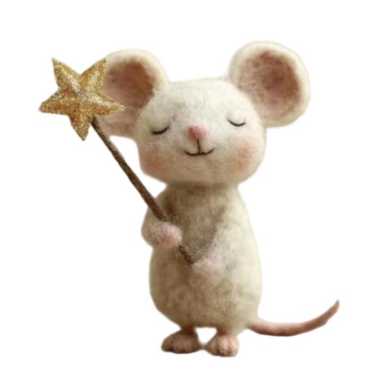 Фигурка мыши из фетра ручной работы, держащая звезду, мышиное украшение, имитация крысы, статуэтка животного, скульптура, украшение для дома, офиса, для рабочего стола
Фигурка мыши из фетра ручной работы, держащая звезду, мышиное украшение, имитация крысы, статуэтка животного, скульптура, украшение для дома, офиса, для рабочего стола