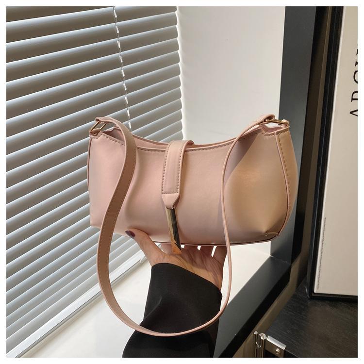 Ретро сумка под мышкой женская корейская версия осень и зима новая мода маленькая квадратная сумка 2025 новая нишевая высококлассная сумка через плечо розовый