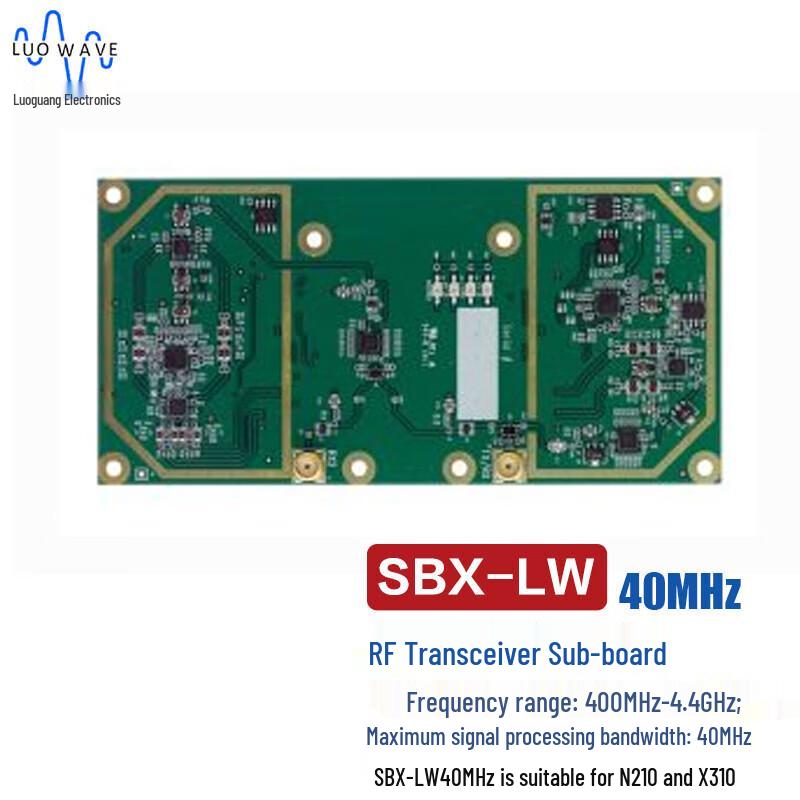 LUOWAVE SBX-LW40 SDR RF Transceiver Daughterboard
LUOWAVE SBX-LW40 SDR RF Transceiver Daughterboard