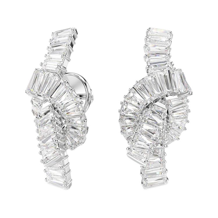 Swarovski Matrix Ribbon Design Rhodium Plated Earrings Unisex earrings White 5727040 Box (Random Color)
Swarovski Matrix Ribbon Design Rhodium Plated Earrings Unisex earrings White 5727040 Box (Random Color)