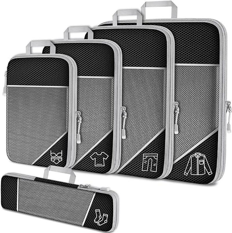 5PCS Travel Compressed Packing Cubes Storage Organizer Set With Shoe Bag Mesh Visual Luggage Portable Lightweight Suitcase Bag
5PCS Travel Compressed Packing Cubes Storage Organizer Set With Shoe Bag Mesh Visual Luggage Portable Lightweight Suitcase Bag