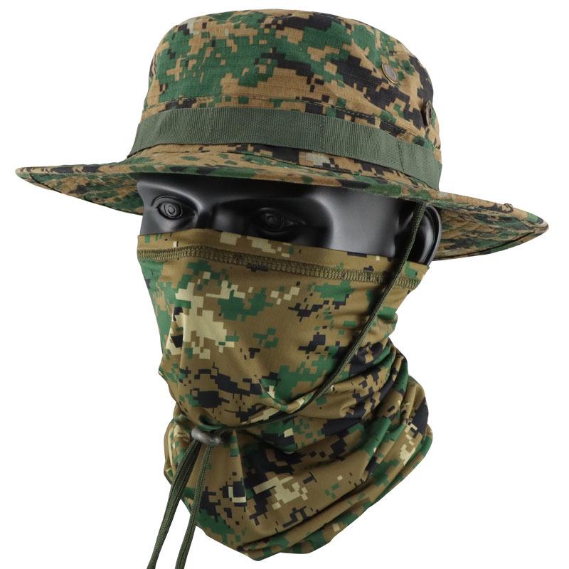 Camouflage Round Brim Hat & Ice Silk Neck Gaiter Set for Hiking, Fishing & Outdoor One Size
Camouflage Round Brim Hat & Ice Silk Neck Gaiter Set for Hiking, Fishing & Outdoor One Size