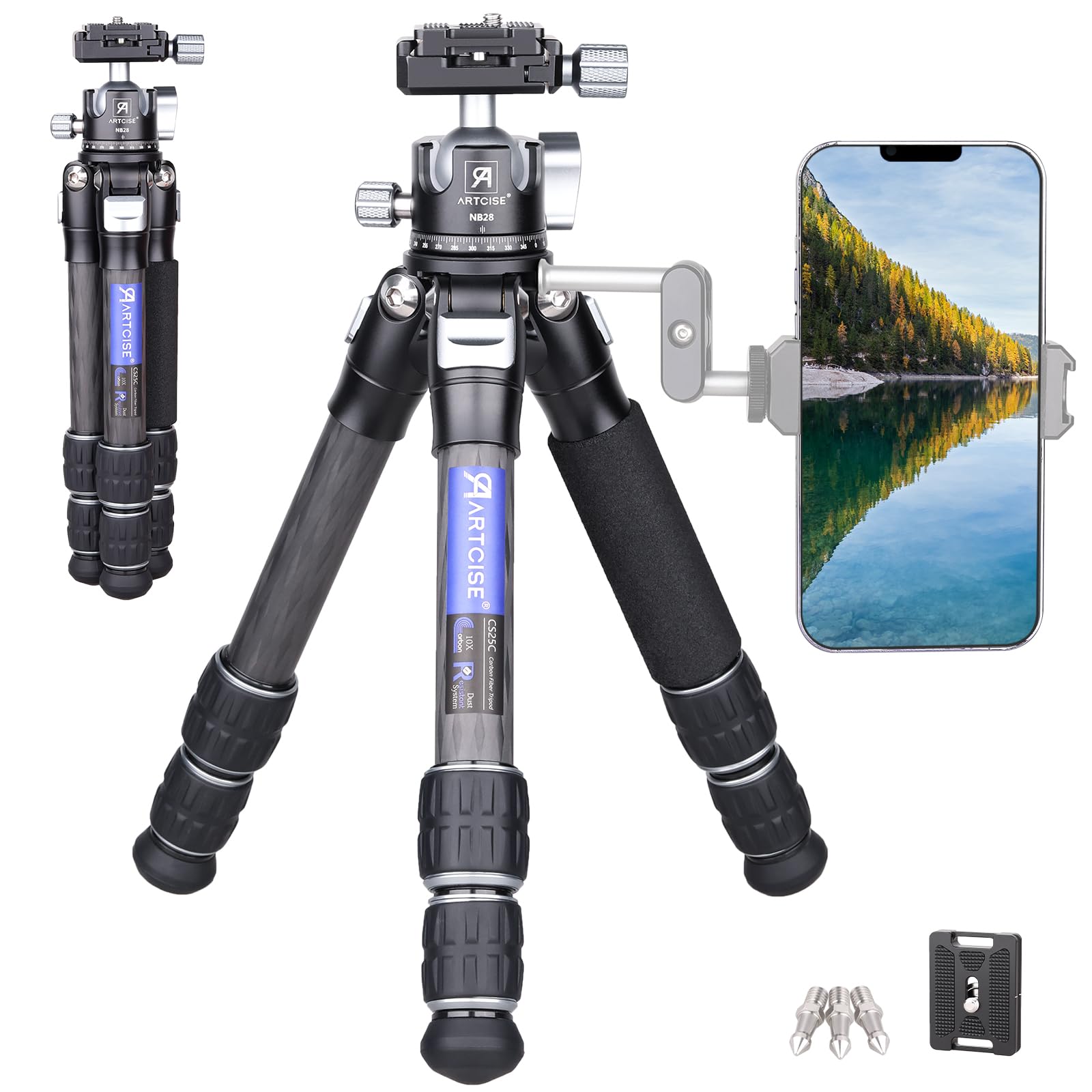 ARTCISE Tube Mini Carbon Tripod 28 мм с шаровой головкой и низким центром тяжести, удобный для камеры настольный штатив с ЧПУ, совместимый с включает в себя хранилище для груза
ARTCISE Tube Mini Carbon Tripod 28 мм с шаровой головкой и низким центром тяжести, удобный для камеры настольный штатив с ЧПУ, совместимый с включает в себя хранилище для груза