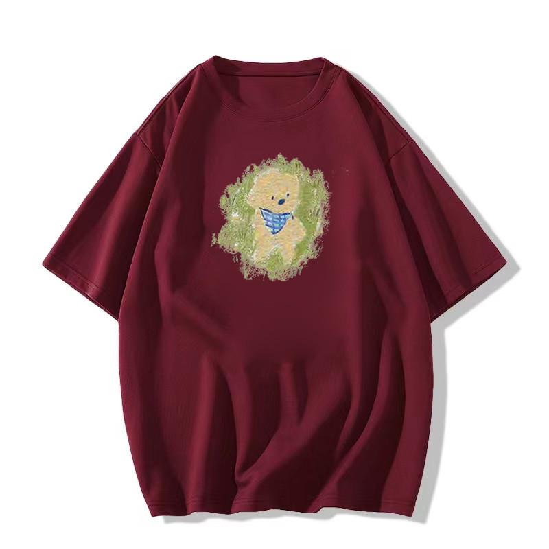 Женская серая хлопковая футболка с коротким рукавом 2025 - Стильный свободный крой с прямыми плечами M вино красного
Женская серая хлопковая футболка с коротким рукавом 2025 - Стильный свободный крой с прямыми плечами M вино красного