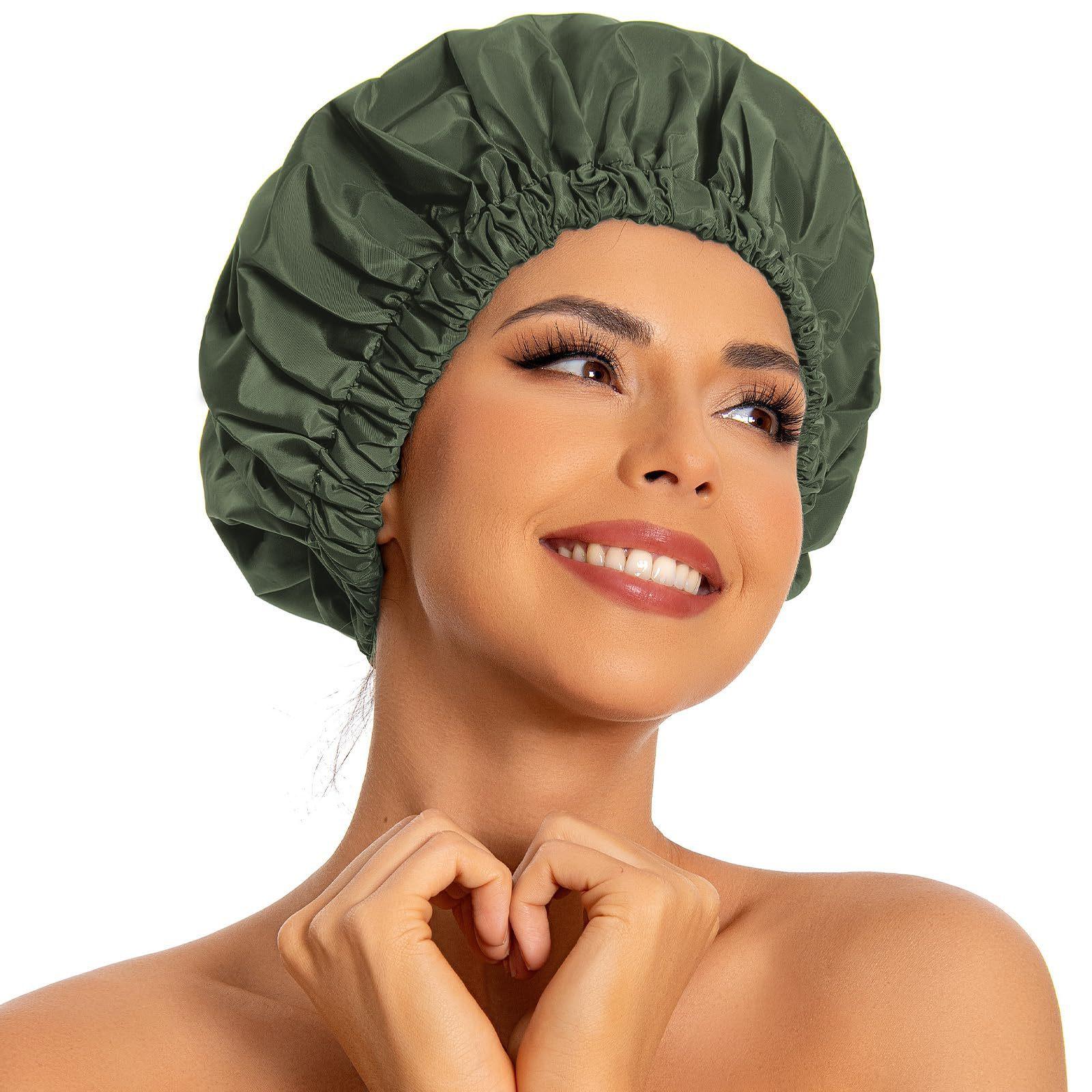 1PC Reusable Shower Cap Large Waterproof Shower Bonnet Washable Elastic Band Bath Hair Hat for Long Hair светло-зеленый
1PC Reusable Shower Cap Large Waterproof Shower Bonnet Washable Elastic Band Bath Hair Hat for Long Hair светло-зеленый