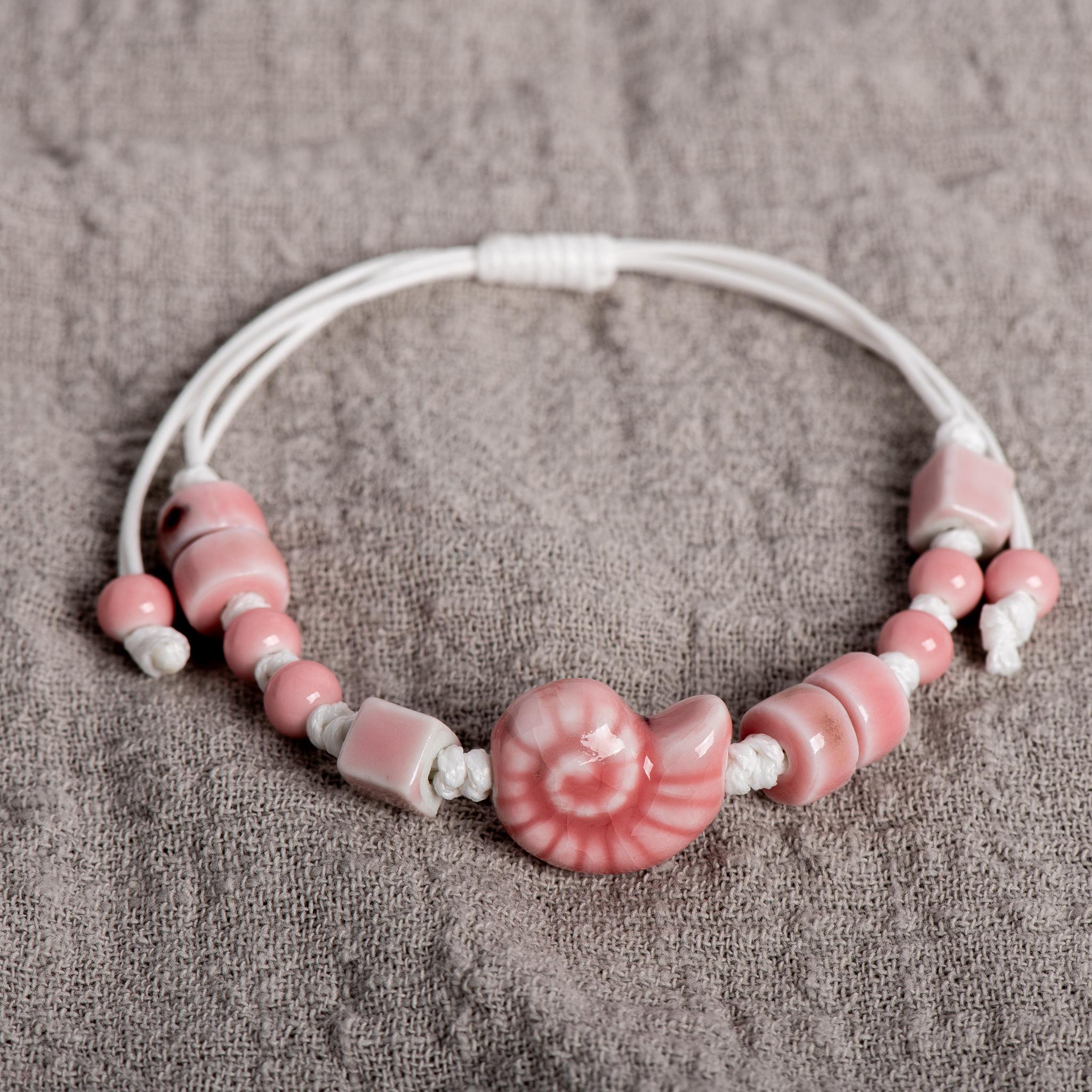 Handmade Ceramic Seashell Bracelet Adjustable Vintage Ocean Style Minimalist Jewelry Gift for Couples 154
Handmade Ceramic Seashell Bracelet Adjustable Vintage Ocean Style Minimalist Jewelry Gift for Couples 154