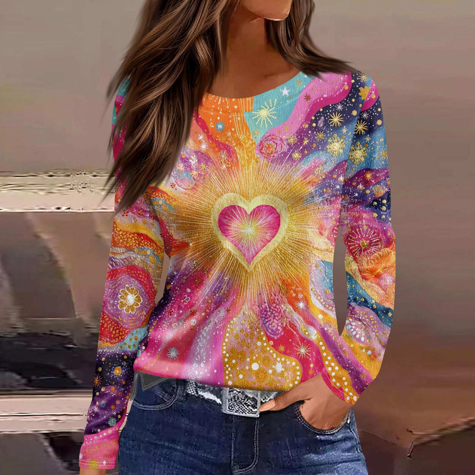 Женская мода повседневный топ с цветочным принтом и круглым вырезом, длинными рукавами XL
Женская мода повседневный топ с цветочным принтом и круглым вырезом, длинными рукавами XL