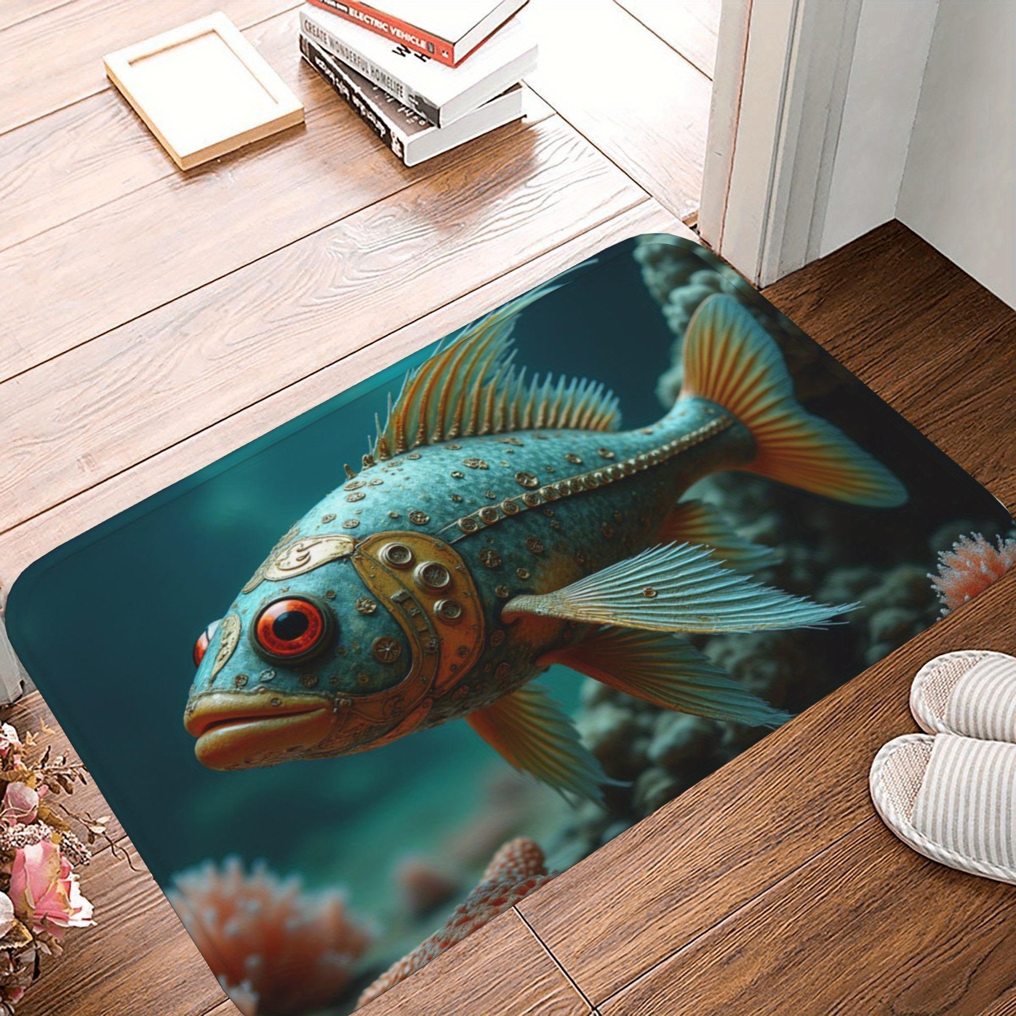 1PC Steampunk koi fish Kitchen Rug Non-Slip Door Mat Pop design Bathroom Rug Bath Mat Carpet for Home Sink Laundry Decoreeree 40cm x 60cm
1PC Steampunk koi fish Kitchen Rug Non-Slip Door Mat Pop design Bathroom Rug Bath Mat Carpet for Home Sink Laundry Decoreeree 40cm x 60cm