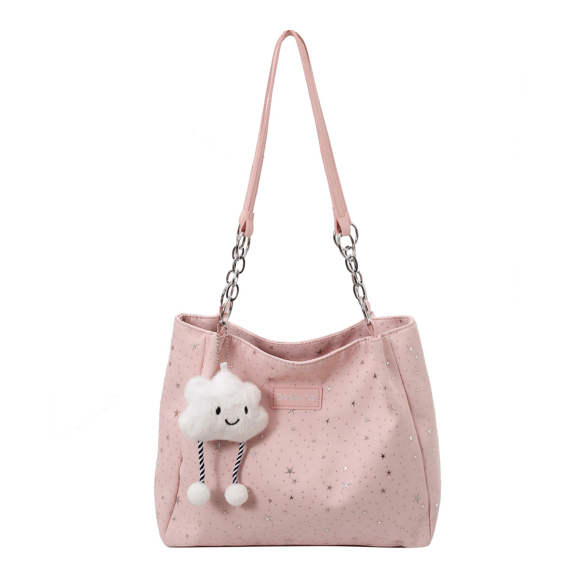 Large capacity bag Korean niche tote bag Spring and Autumn new versatile commuter shoulder handbag No pendant model рожевий
Large capacity bag Korean niche tote bag Spring and Autumn new versatile commuter shoulder handbag No pendant model рожевий