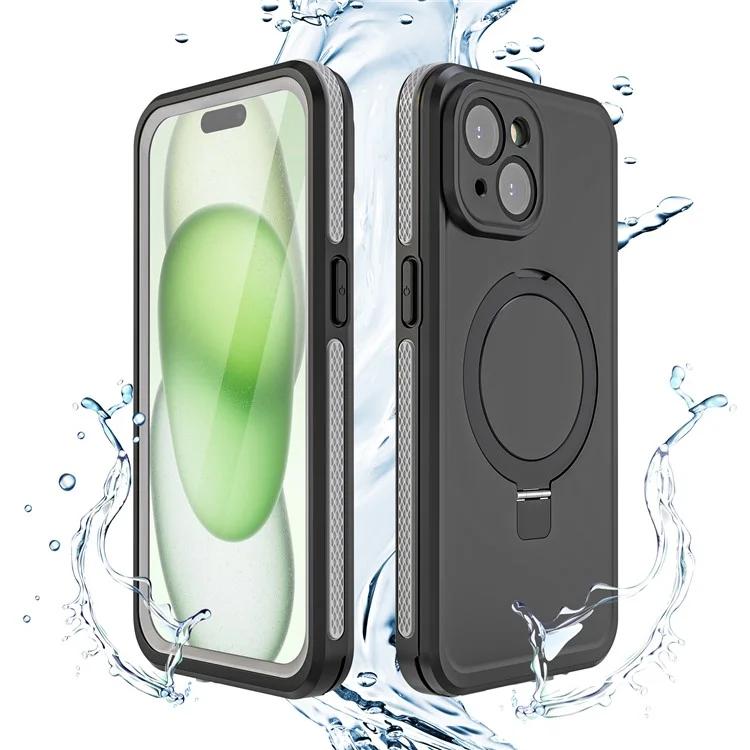 Защитный чехол TB для iPhone 15 с подставкой IP68, водонепроницаемый чехол для телефона, совместимый с MagSafe
Защитный чехол TB для iPhone 15 с подставкой IP68, водонепроницаемый чехол для телефона, совместимый с MagSafe