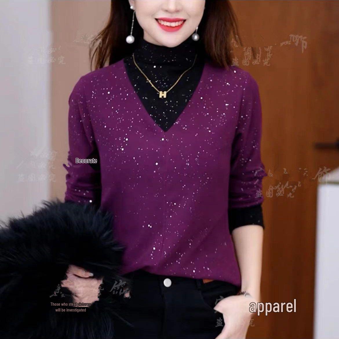 Women s Double-Sided German Velvet Long-Sleeve T-Shirt - 2024 Autumn/Winter Ins-Style Versatile Chic Top M (Recommended 85-110 jin)
Women s Double-Sided German Velvet Long-Sleeve T-Shirt - 2024 Autumn/Winter Ins-Style Versatile Chic Top M (Recommended 85-110 jin)
