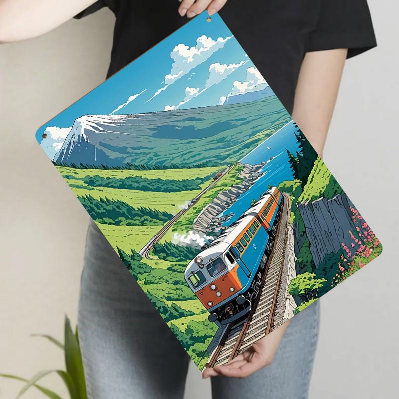 Anime Style Mountain Sea View Train Metal Wall Art Home Decor Living Room Bedroom Dining Room Hanging Ornament 20x30cm(7.8x11.8inch)
Anime Style Mountain Sea View Train Metal Wall Art Home Decor Living Room Bedroom Dining Room Hanging Ornament 20x30cm(7.8x11.8inch)