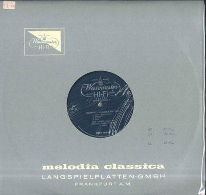LP Record ERICH LEINSDORF PHILHARMONIC SYMPH Mozaert Symphonies Volume 10 Symp WN18146 WESTMINSTER 1956 US Classical Used
LP Record ERICH LEINSDORF PHILHARMONIC SYMPH Mozaert Symphonies Volume 10 Symp WN18146 WESTMINSTER 1956 US Classical Used