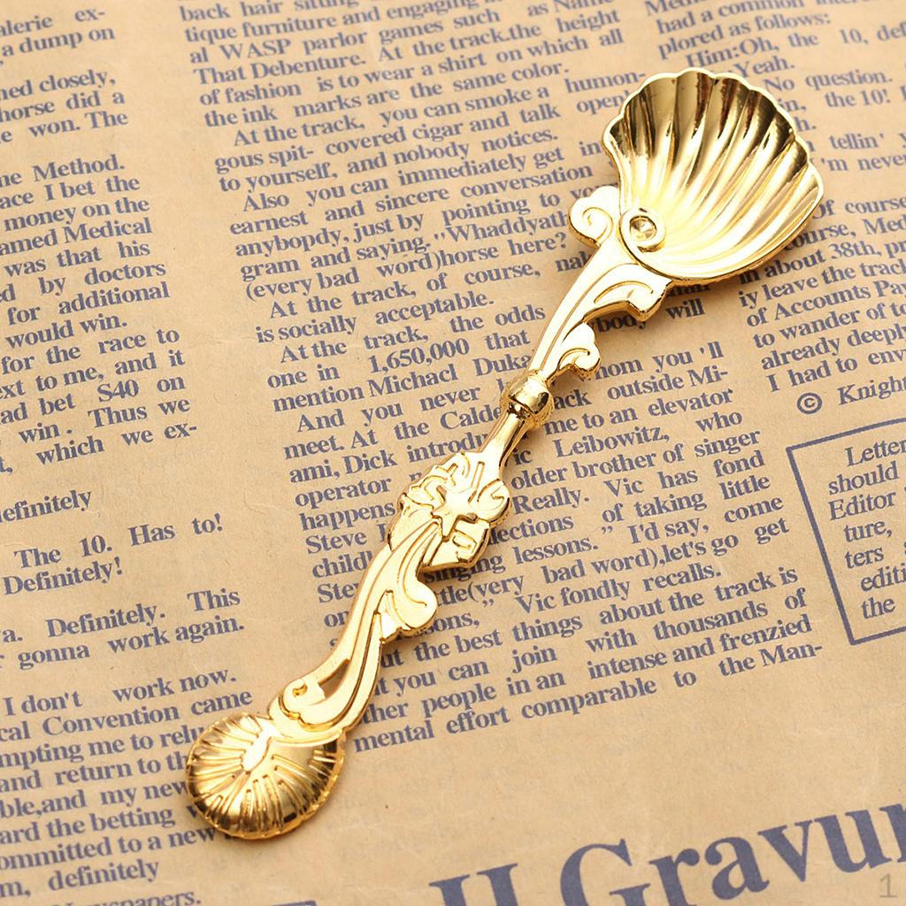 Retro Conch Spoon Condiment Mixing Scoop Dessert Ladle Gold
Retro Conch Spoon Condiment Mixing Scoop Dessert Ladle Gold