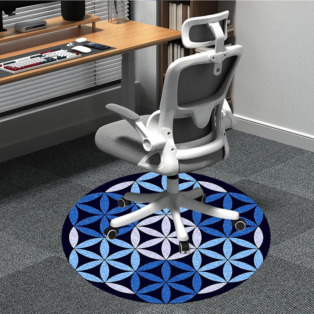 1pc Flower of Life Pattern Chair Carpet for Office Non Slip, Machine Washable Rug for Office, Room Holiday Decor for Christmas, Birthday Polyester 80cm
1pc Flower of Life Pattern Chair Carpet for Office Non Slip, Machine Washable Rug for Office, Room Holiday Decor for Christmas, Birthday Polyester 80cm