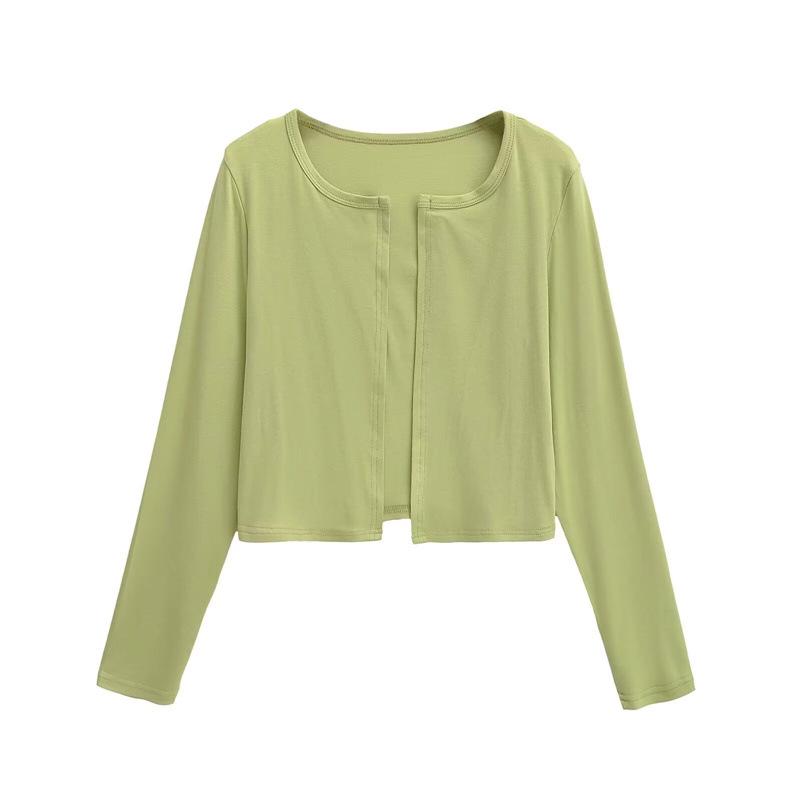 Retro Elegant Waist-Cinching Cardigan T-Shirt - Versatile, Slimming, Long-Sleeved Dance Top for Women Small зелений
Retro Elegant Waist-Cinching Cardigan T-Shirt - Versatile, Slimming, Long-Sleeved Dance Top for Women Small зелений