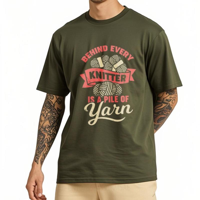 Breathable Tee Solid Color Women Oneck t shirt Vintage Behind Every Knitter Is A Pile Of Yarn Anime For her tees Classic Tshirt 4XL
Breathable Tee Solid Color Women Oneck t shirt Vintage Behind Every Knitter Is A Pile Of Yarn Anime For her tees Classic Tshirt 4XL