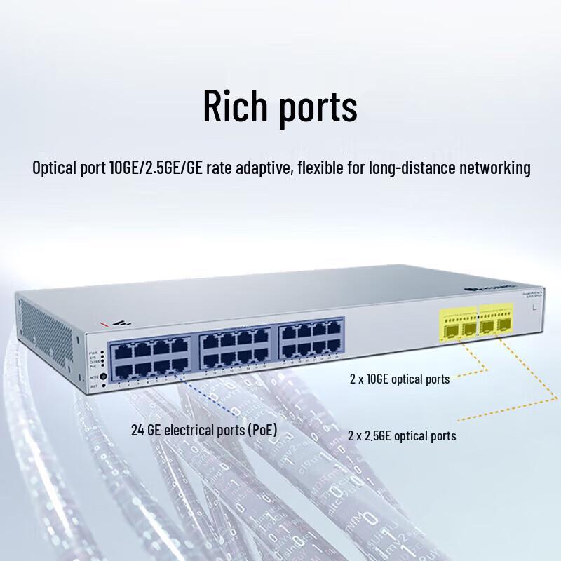 Huawei Kunling S310S-24P4JX Managed Switch
Huawei Kunling S310S-24P4JX Managed Switch