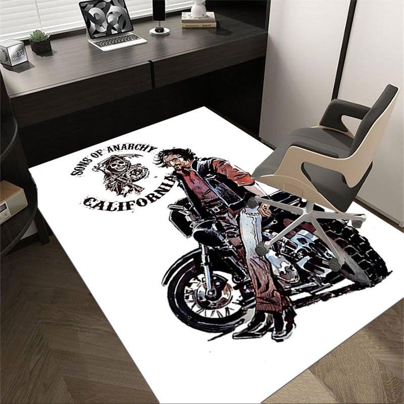 1pc Sons of Anarchy themed Office Carpet Chair Mats - durable polyester rug for home theater, office, dorm room decor - tA82 60cm by 90cm
1pc Sons of Anarchy themed Office Carpet Chair Mats - durable polyester rug for home theater, office, dorm room decor - tA82 60cm by 90cm