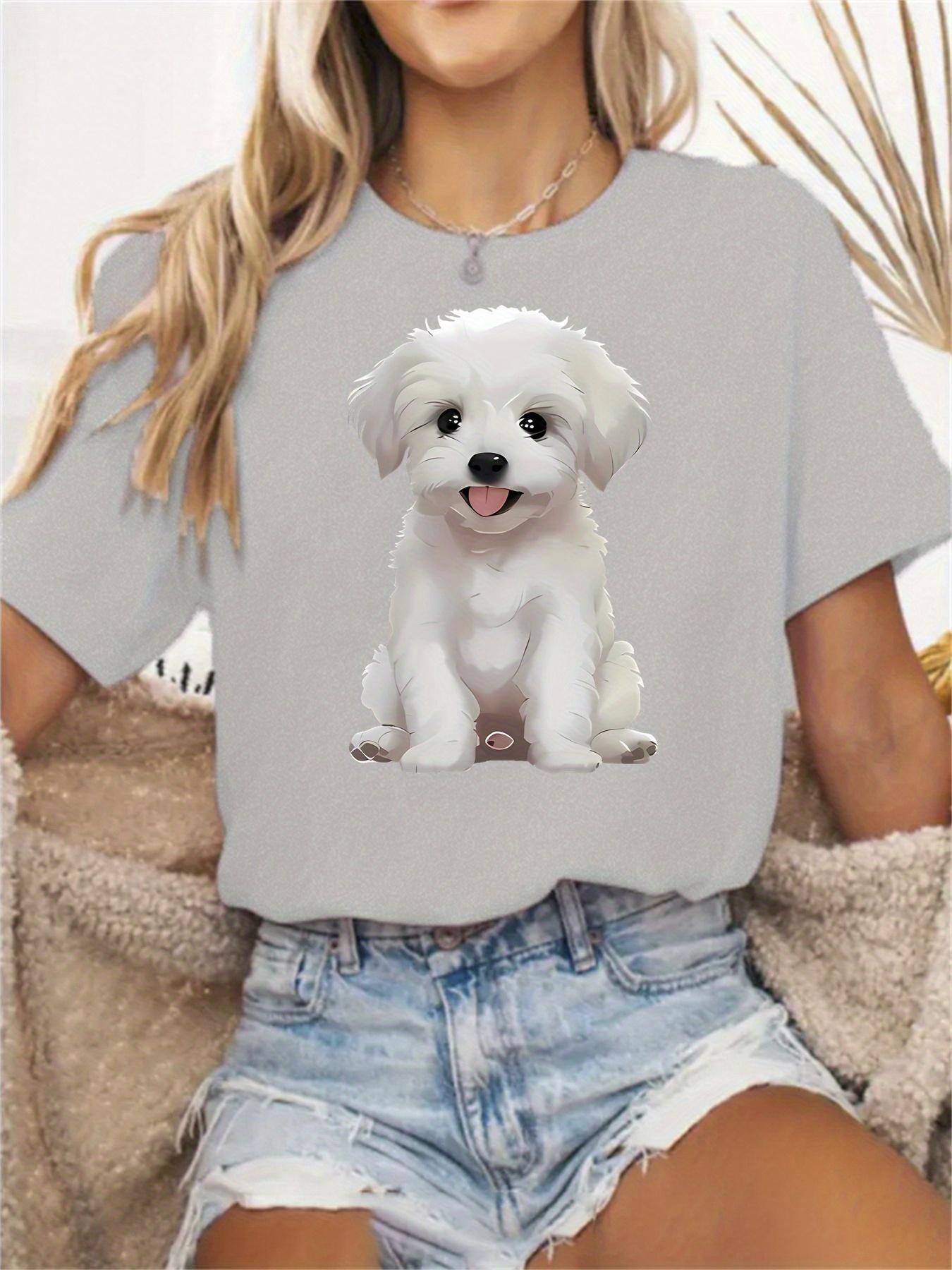A Women S Casual V-Neck Short-Sleeve T-Shirt Featuring a Cute Dog Print - Loose Fit. Machine Washable. Comfortable for All Seasons. And Made from Easy L дубильна кора
A Women S Casual V-Neck Short-Sleeve T-Shirt Featuring a Cute Dog Print - Loose Fit. Machine Washable. Comfortable for All Seasons. And Made from Easy L дубильна кора