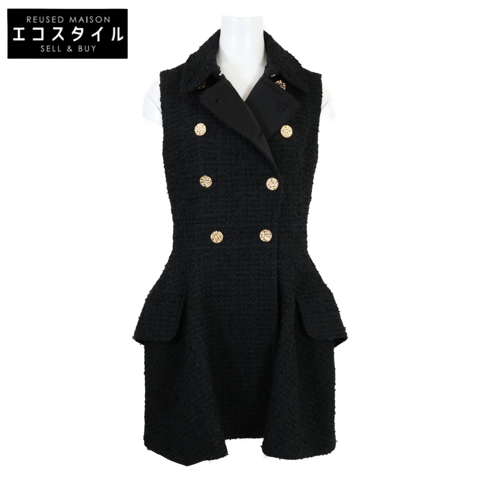 LOUIS VUITTON Domestic regular 24Stainless Steel FQRO06 gold button double-breasted tweed mini dress dress 36 blackUsed
LOUIS VUITTON Domestic regular 24Stainless Steel FQRO06 gold button double-breasted tweed mini dress dress 36 blackUsed