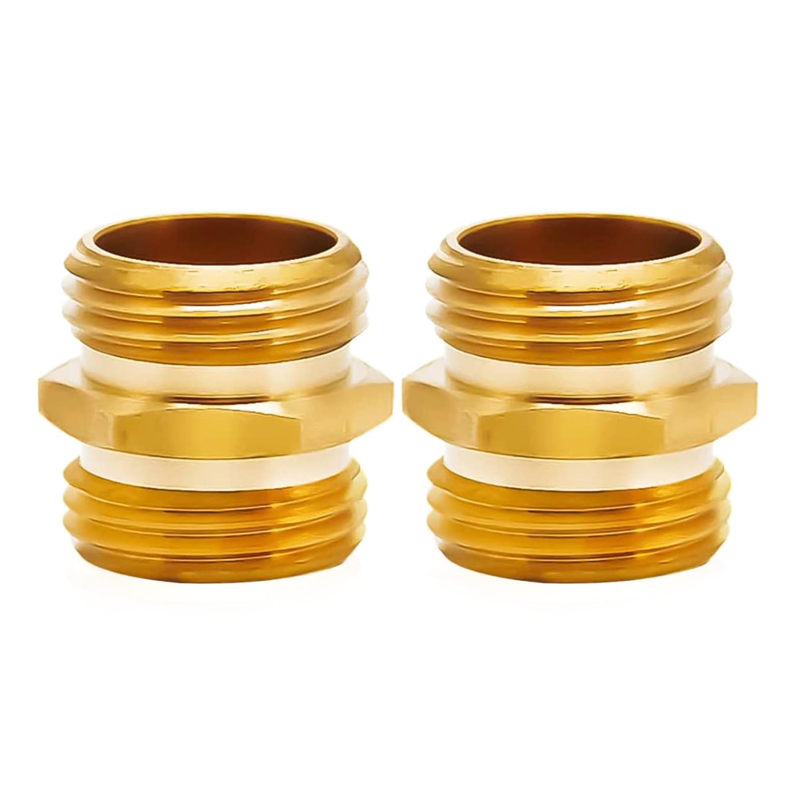 2pcs 3/4 Inch Solid Brass Garden Hose Adapter Double Male Quick Connector Heavy Duty Male to Male Hose Fitting Adapter
2pcs 3/4 Inch Solid Brass Garden Hose Adapter Double Male Quick Connector Heavy Duty Male to Male Hose Fitting Adapter