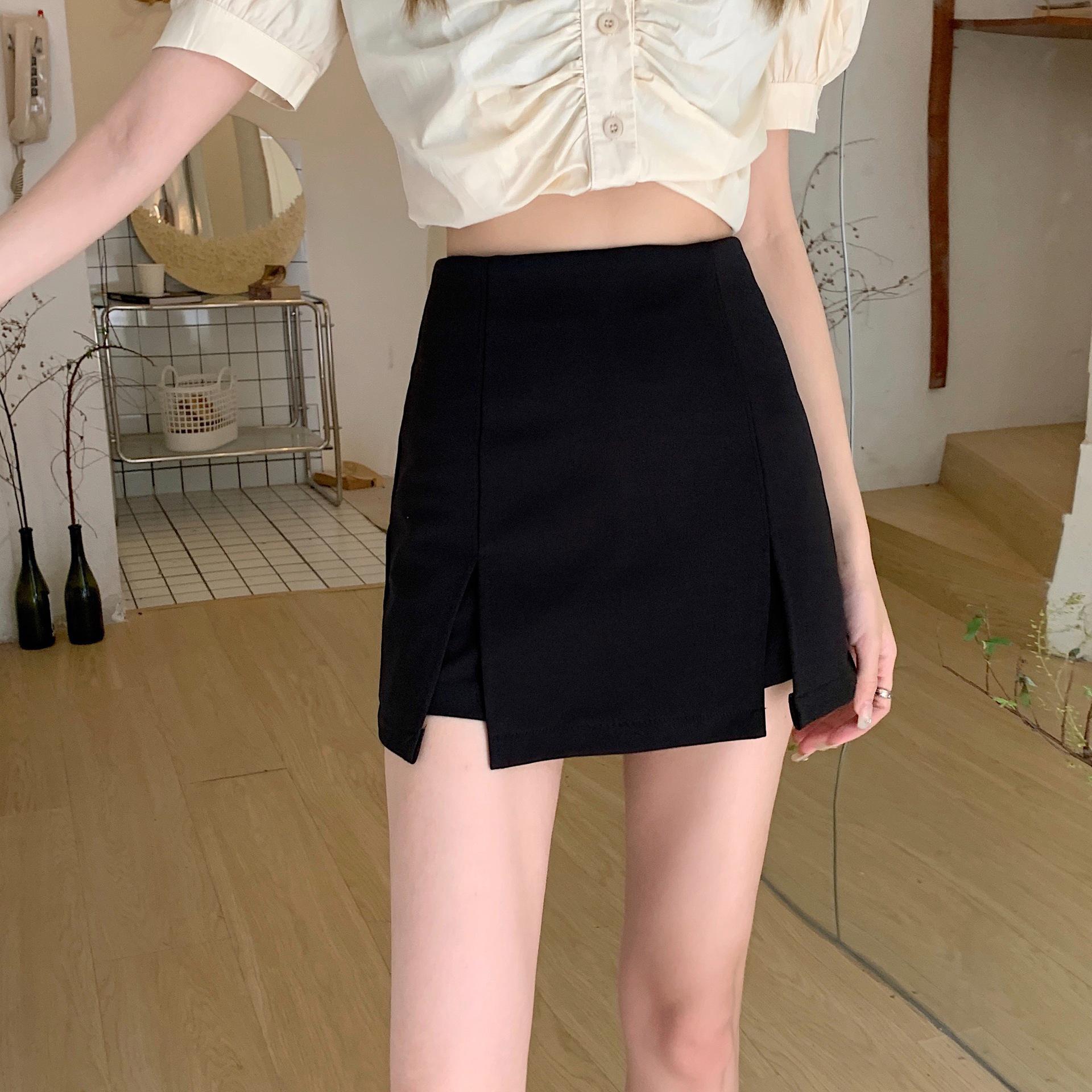 Summer 2023 Black High-Waist A-Line Mini and Plus-Size Slit Midi Culottes Skirt for Women 2XL 140-155 cm
Summer 2023 Black High-Waist A-Line Mini and Plus-Size Slit Midi Culottes Skirt for Women 2XL 140-155 cm