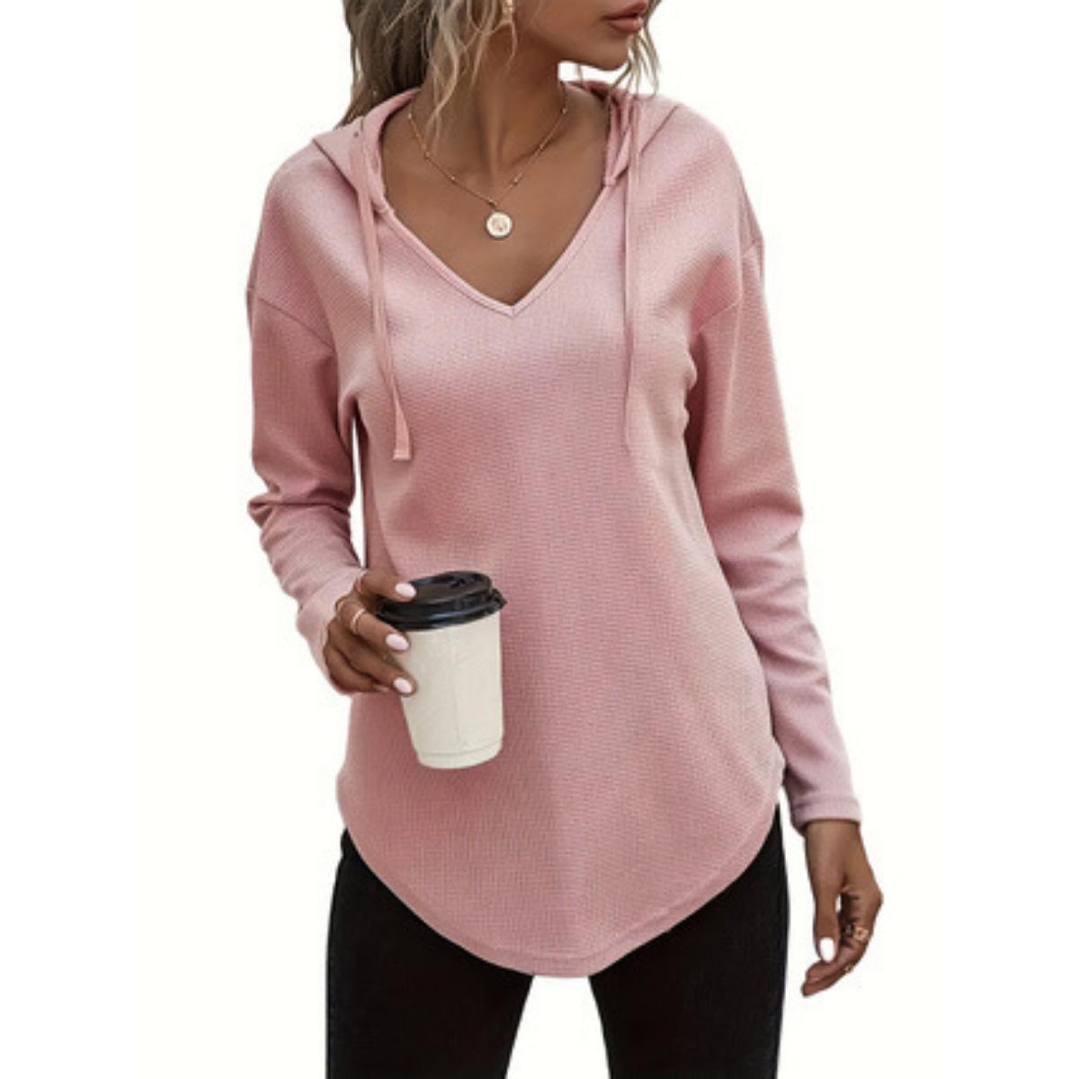 Fall New Women s Drawstring Hooded V-Neck Plus Size Sweatshirt Coat For European & American 5XL рожевий
Fall New Women s Drawstring Hooded V-Neck Plus Size Sweatshirt Coat For European & American 5XL рожевий