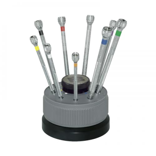 Bergeon BE5970 9-Piece Screwdriver Set with Rotating Table and Refills
Bergeon BE5970 9-Piece Screwdriver Set with Rotating Table and Refills