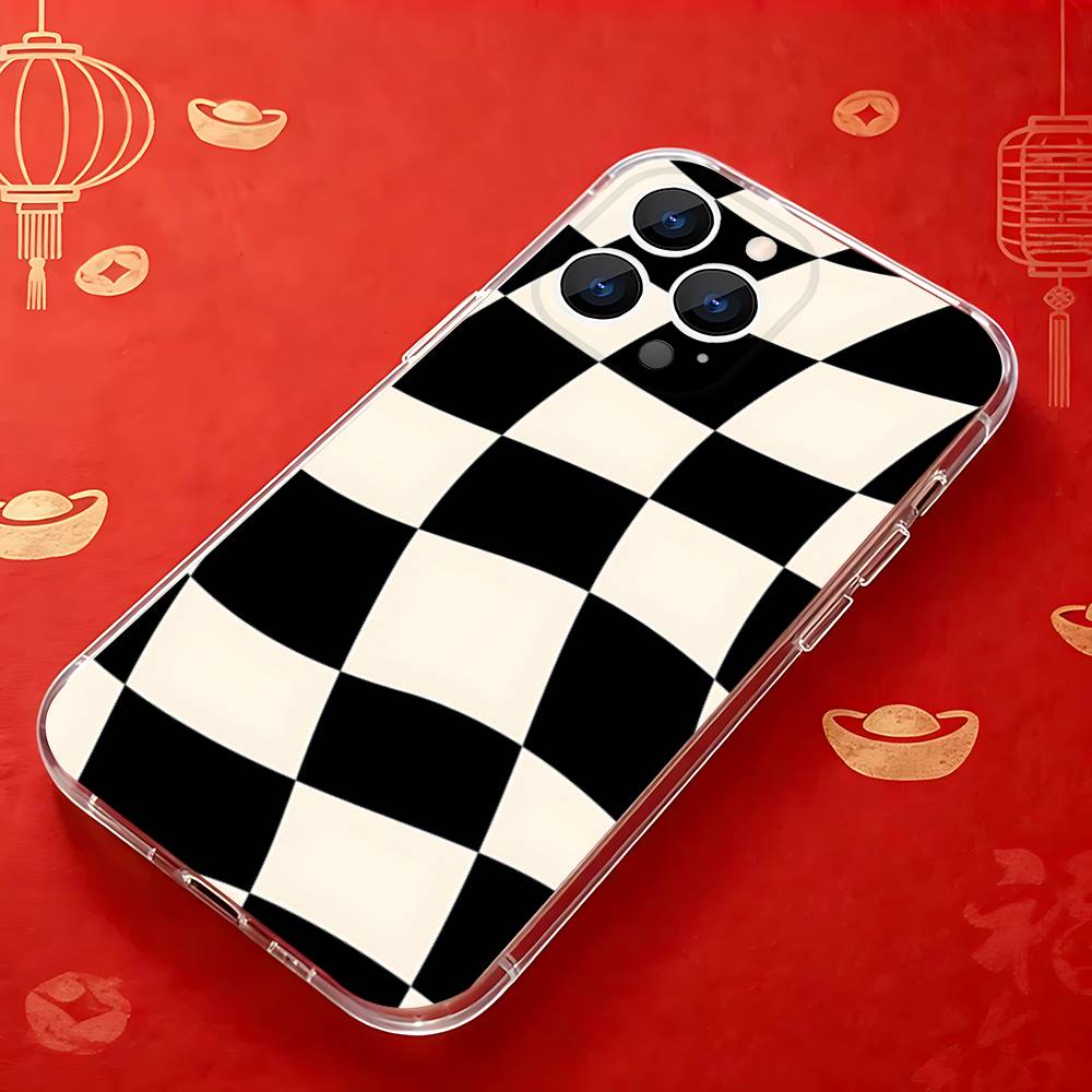 Black white Checkered Phone Case For iPhone 17,16,15,14,13,12,11 Pro,Max,Plus,X,XS,XR,SE4,E Mini Transparent Soft Cover iPhone14PROMAX
Black white Checkered Phone Case For iPhone 17,16,15,14,13,12,11 Pro,Max,Plus,X,XS,XR,SE4,E Mini Transparent Soft Cover iPhone14PROMAX
