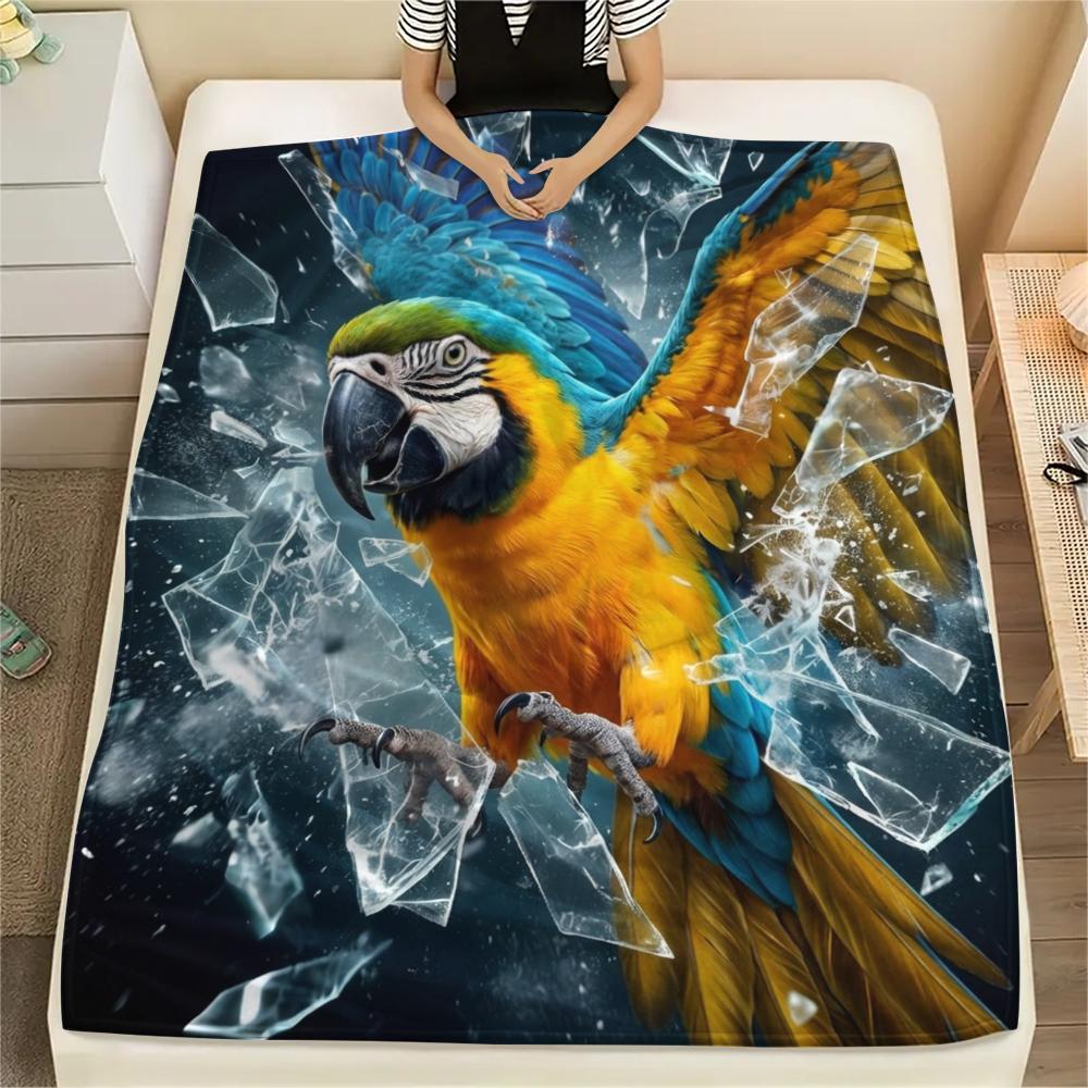 1PC Parrot Print Flannel Blanket, High quality All Seasons, Home Decor, Warmth and Comfort, Perfect for Christmas Gifts 80cm x 120cm
1PC Parrot Print Flannel Blanket, High quality All Seasons, Home Decor, Warmth and Comfort, Perfect for Christmas Gifts 80cm x 120cm