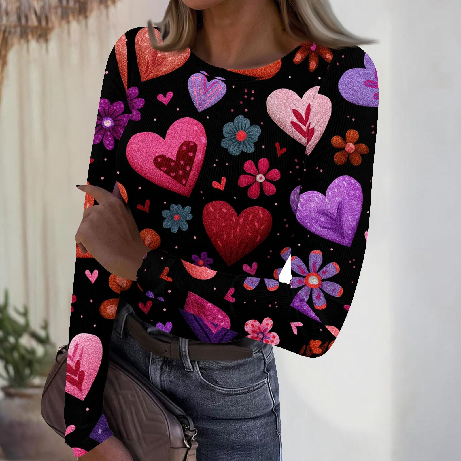 Women s Casual And Fashionable Round-neck Long-sleeved Ribbed Top With Valentine s Day Print. XXL фіолетовий
Women s Casual And Fashionable Round-neck Long-sleeved Ribbed Top With Valentine s Day Print. XXL фіолетовий